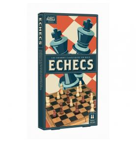Échecs en Bois Vintage