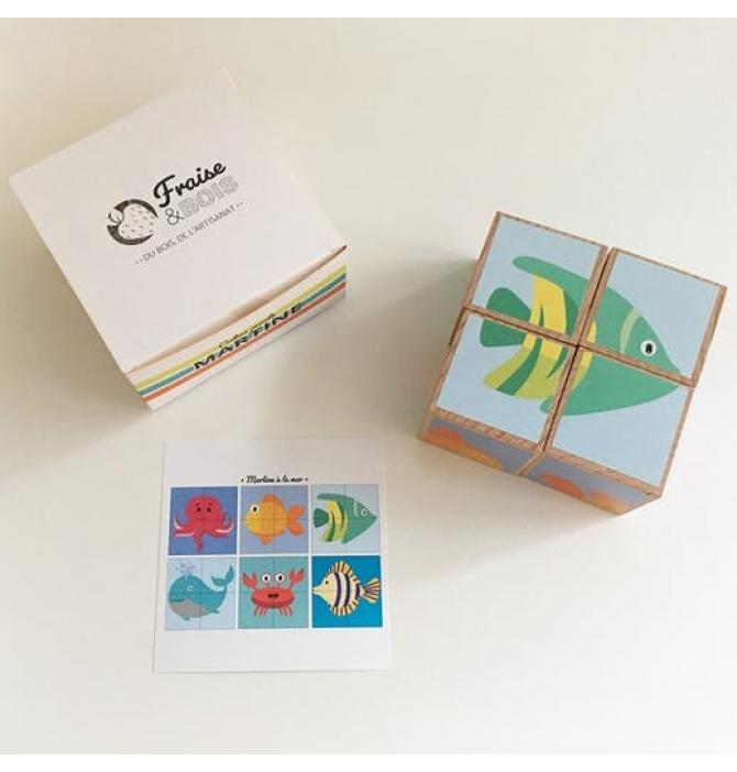 Puzzle Cubes Animaux de la Mer