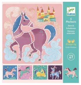 Pochoirs - Chevaux