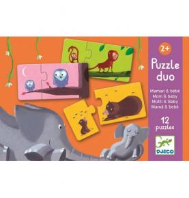 Puzzle Duo : Maman et Bébé - 12 pièces