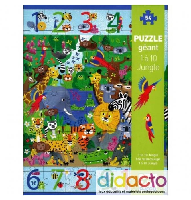 Puzzle Géant 1 à 10 Jungle