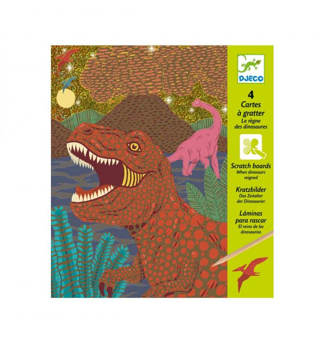 Cartes à gratter - Règne des dinosaures