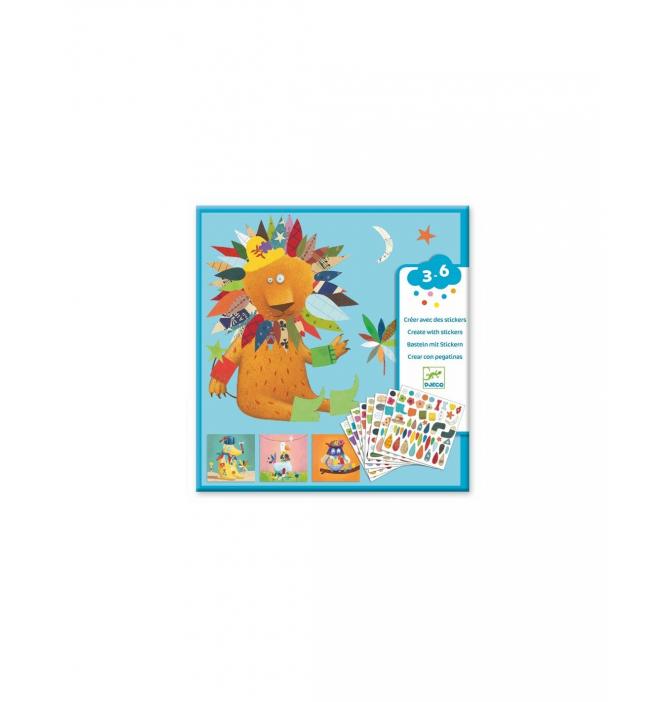 Créer avec des Stickers - Animaux