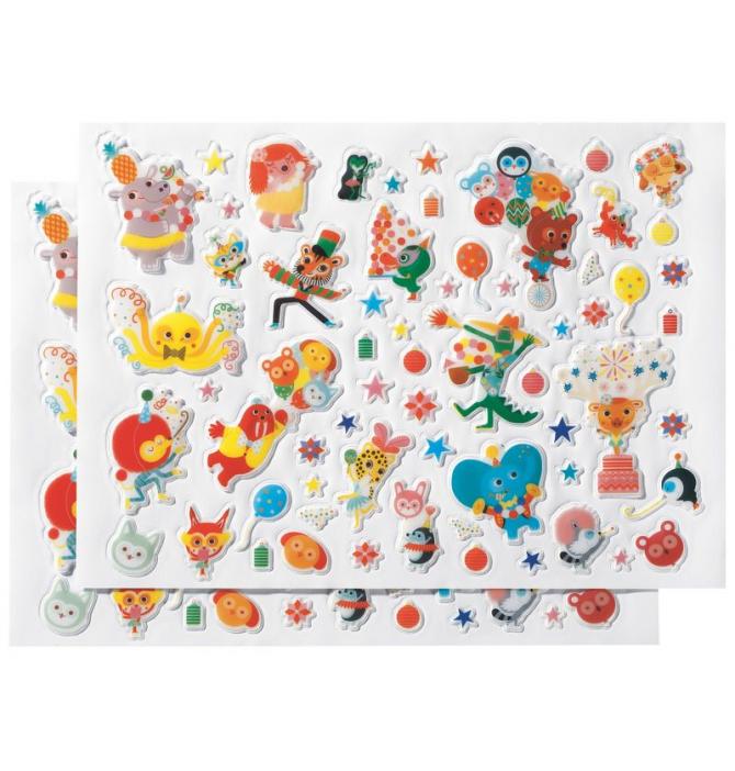 Gommettes et stickers - La fête