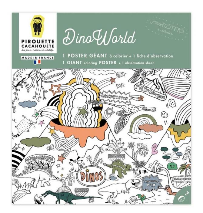 Poster Géant Dinosaures à Colorier