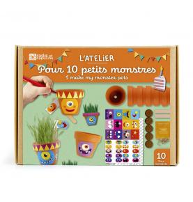 Coffret anniversaire - 10 petits pots monstres