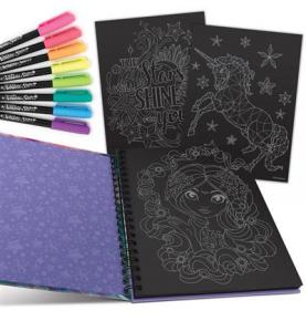Carnet de Coloriage à pages noires