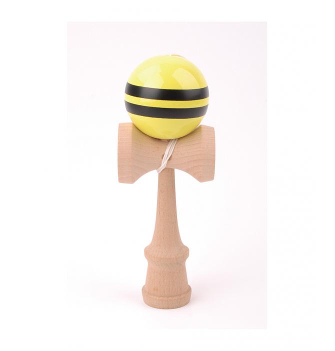 Kendama Jaune rayé Noir