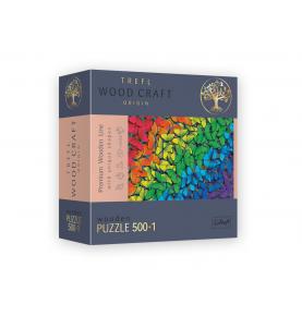Puzzle Rainbow Butterflies en bois - 500 pièces