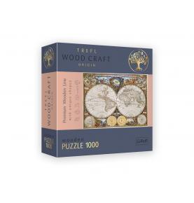 Puzzle Ancient World Map en bois - 1000 pièces