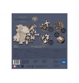 Puzzle Ancient World Map en bois - 1000 pièces