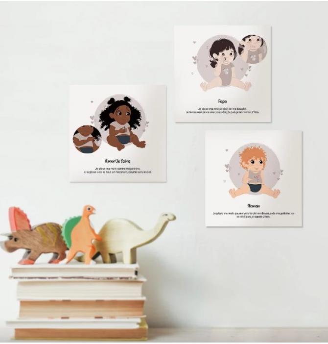 Cartes Bébé Signe - Ma Famille Cartes Bébé Signe - Ma Famille
