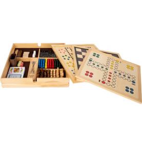 Coffret 7 Jeux Classiques en Bois