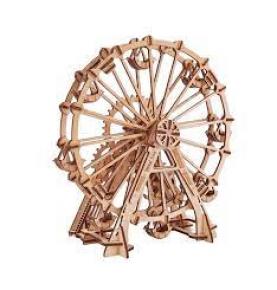 Maquette Grande Roue 3D en bois - 227 pièces