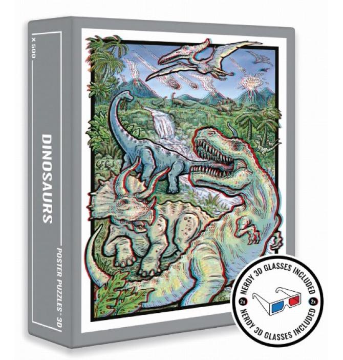 Puzzle 500 pièces - Dinosaurs 3D