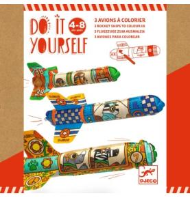 Do it Yourself - 3 Avions Gonflables à Colorier