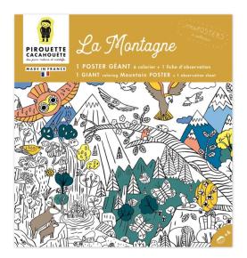 Poster Géant Montagne à Colorier