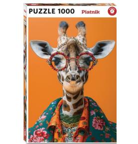 Puzzle 1000 pièces - Crazy Giraffe