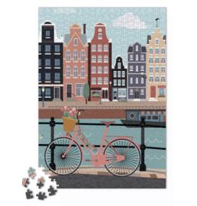 Puzzle Pédalons au fil de l'eau - 1000 pièces