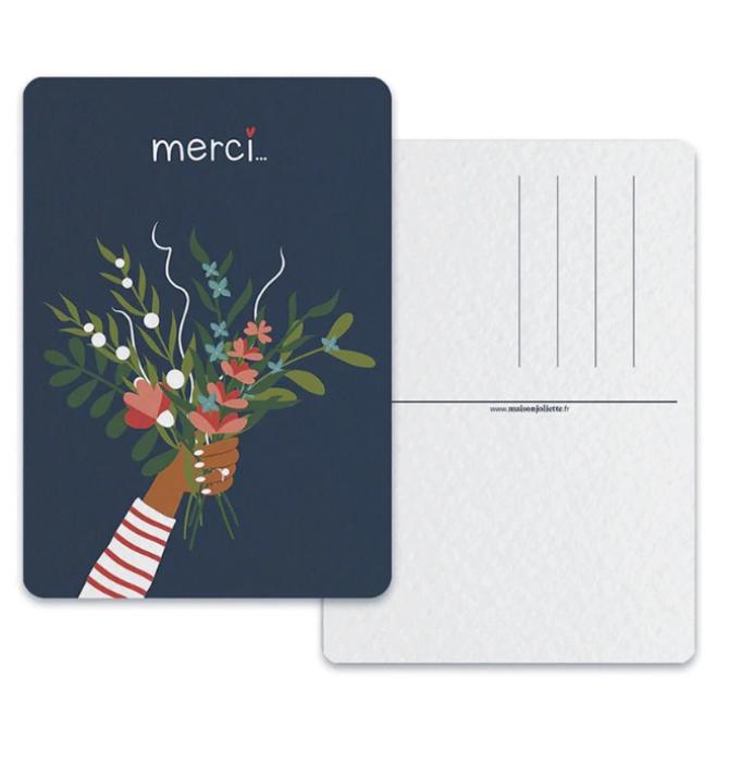Carte postale Merci