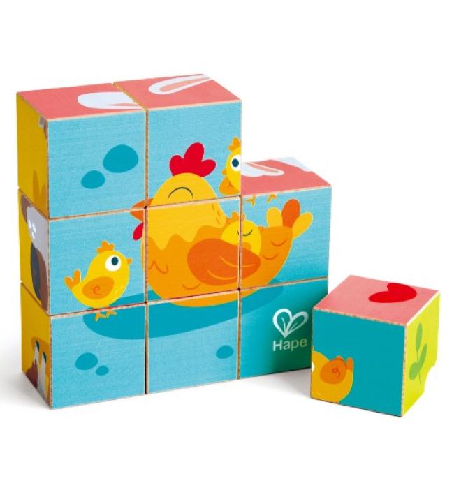 Puzzle Cubes Animaux de la Ferme