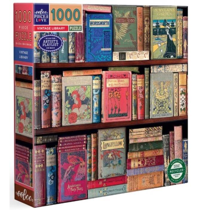 Puzzle 1000 pièces - Vintage Library