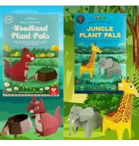 Jardin pop up - Ecureuil et Hérisson ou Girafe et Eléphant