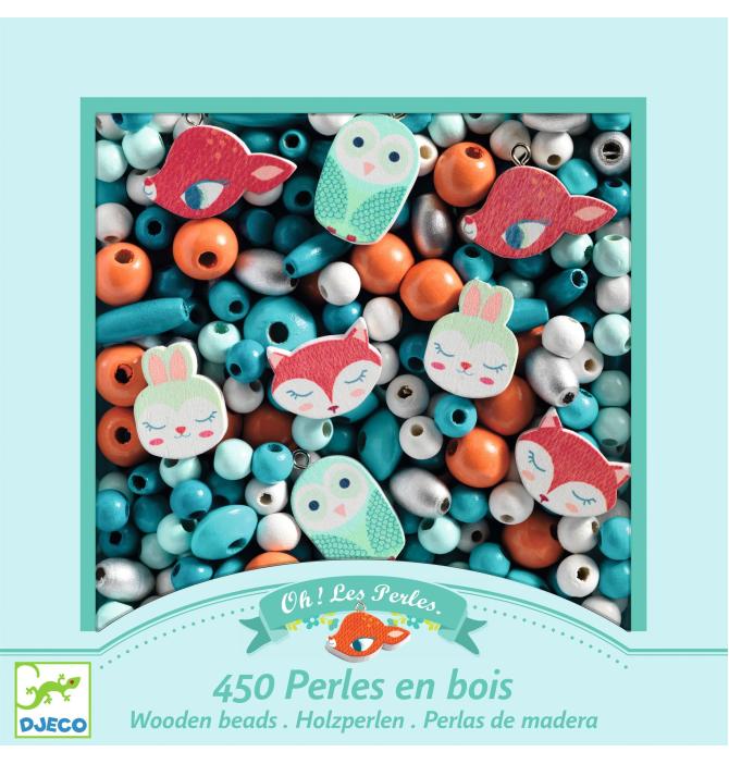 Perles en Bois Petits Animaux
