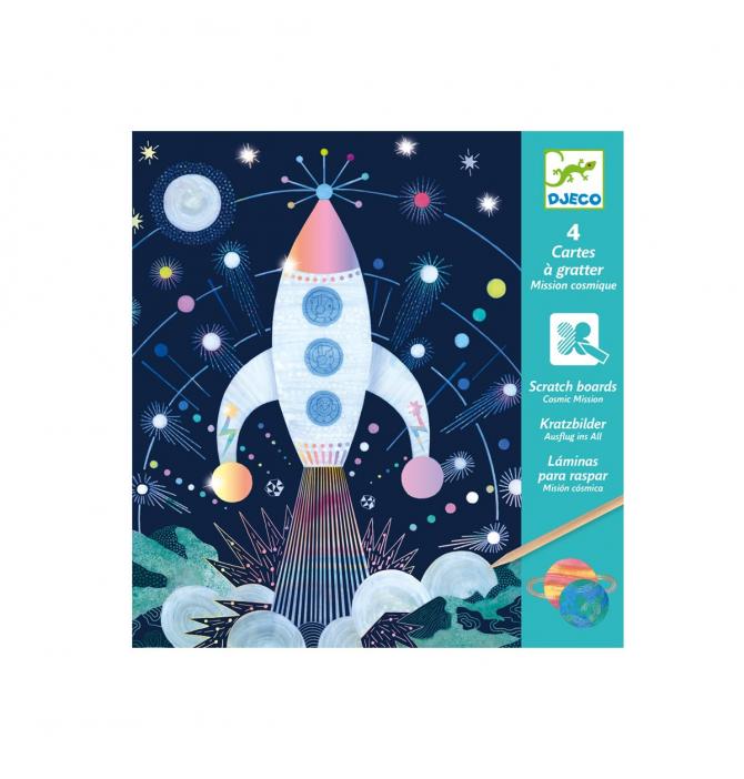 Cartes à gratter - Mission cosmique